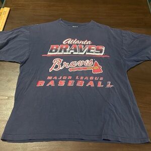 Atlanta Braves Men’s Short Sleeve Graphic Tee - Navy